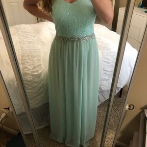 Teal Xtraordinary floor length dress